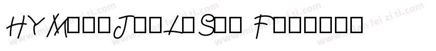 HYMingJinLiShu F字体转换